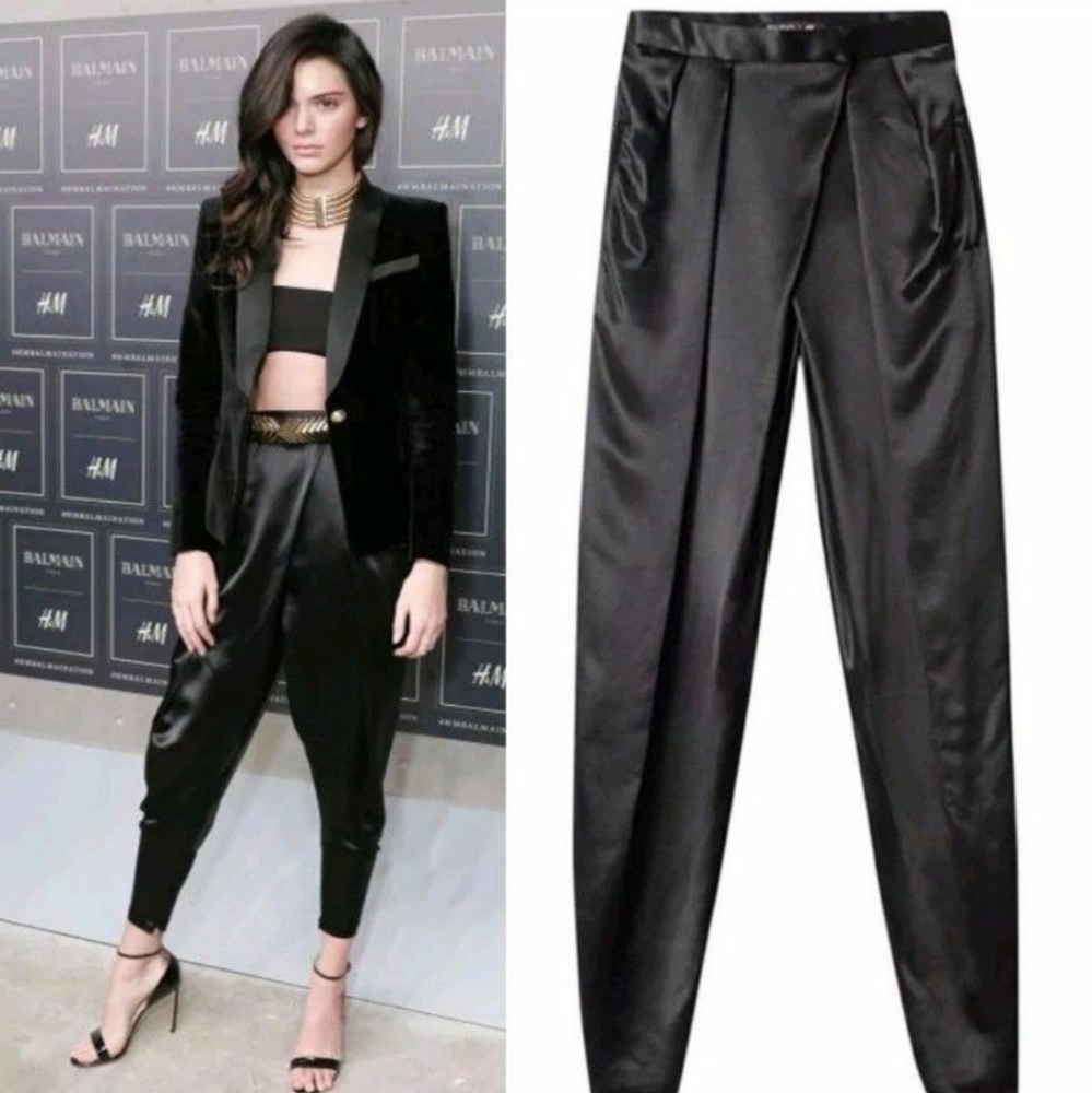 H&M Balmain x silk pants